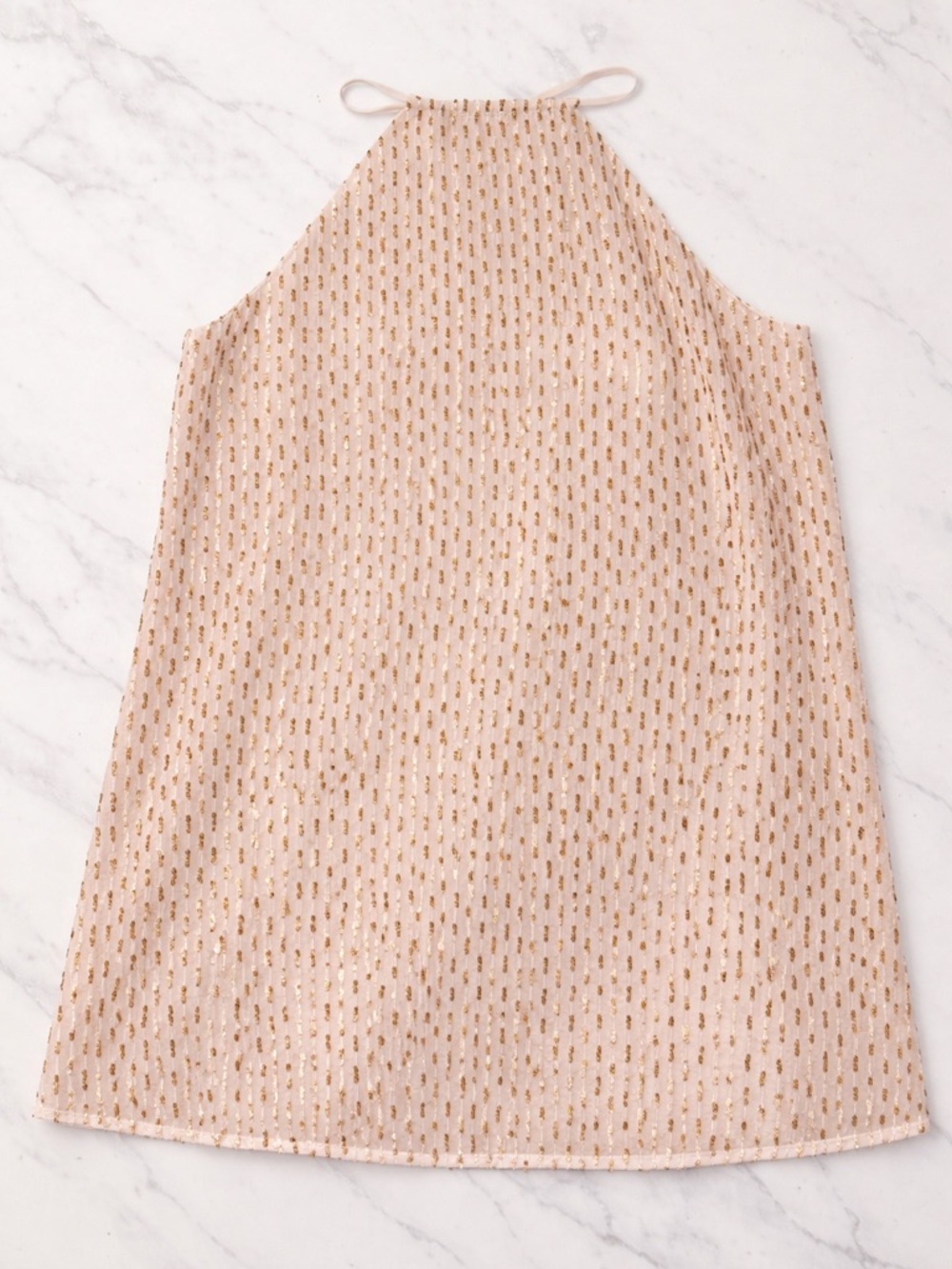 Show Me Your Mumu Sequin Halter Mini Dress Blush Gold Small Party Night Out - Picture 2 of 7
